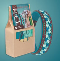 DIY Kit ''Merlin'' - Leather Collar With Paracord