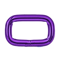 Square Ring 'Stainless Steel' Purple 20 x 4 mm