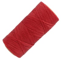 Red #50 - 1.00 mm - Braided Linhasita Waxed Polyester Cord (PE)
