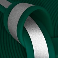 Dark Green (GN522) Reflective BioThane 'BETA' ® 19 mm - 2.5 mm Per Meter