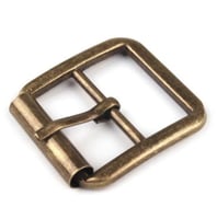 Antique Brass 25 mm Roller Belt Buckle