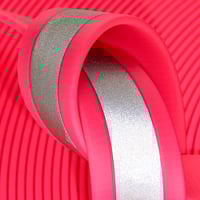 Neon Pink (PK521) Reflective BioThane 'BETA' ® 25 mm - 2.5 mm Per Meter