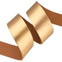 Rose Gold 30 mm Metallic Lederriemen - Ca. 120 cm