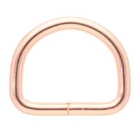 Roségold 16 x 3 mm D-Ring