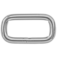 Stainless Steel 25 x 4 mm Square Ring
