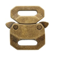15mm Antique Brass Metal Safe Lock Buckle (Large)