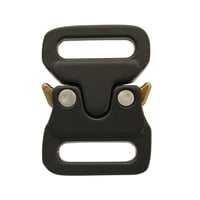 15 mm - Black / Antique Brass Metal Safe Lock Buckle