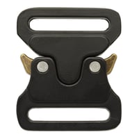 25mm - Medium Black / Antique Brass Metal Safe Lock Buckle