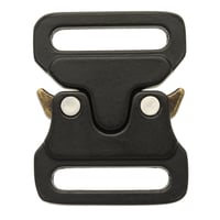 20 mm - Black / Antique Brass Metal Safe Lock Buckle