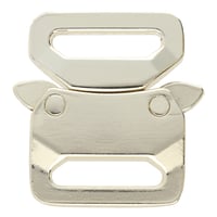 20mm Shiny Silver Metal Safe Lock Buckle