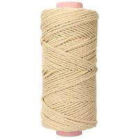 Sand 3 mm. Macramé Cotton Cord (Single Strand) - 150 m