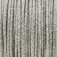 Silver Glittercord - Hollow 2 mm