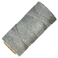 Argent Metallic - 1,2 mm - Cordon en polyester ciré Linhasita (PE-4)