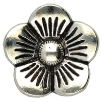 Perle Curseur Fleur - Argent