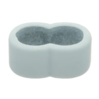 Bleu Clair 10 mm Petit curseur double
