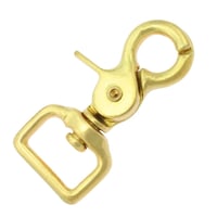 Swivel eye Clip Carabiner Brass - 1 | 10 | 20 Pieces