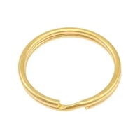 Brass Plated 12 x 1.2 mm Key Split Ring