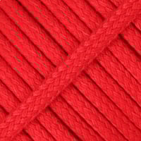 Red - Spun cord - Ø 6mm. (Flat/Hollow)