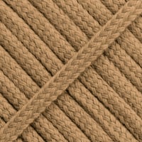 Beige - Spun cord - Ø 6mm. (Flach/Hohlgeflecht)
