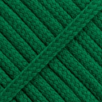 Grass Green - Spun cord - Ø 6mm. (Flat/coreless)