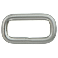 Square Ring 'Stainless Steel' Pearl Nickel 25 x 4 mm