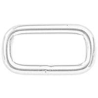 Square Ring 'Stainless Steel' Silver 25 x 4 mm