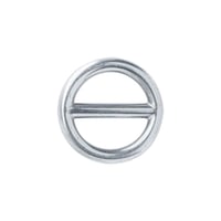 Rundringe mit Steg 'Edelstahl' 9 x 2 mm