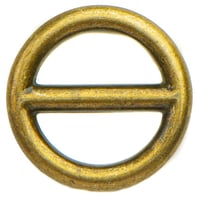 Anneau en O avec bar 'Laiton Antique' 20 x 4 mm