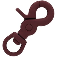 Silicone Maroon 60 mm Clip Mousqueton à targette