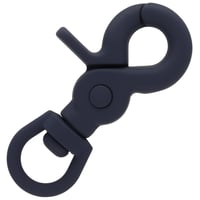 Navy Blue Silicone 60 mm Swivel eye Clip Carabiner 