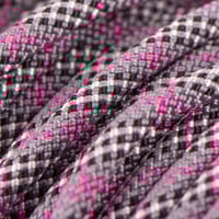 Tartan Fuchsia & Charcoal Grey - Dog Leash Rope - Ø 10 mm PPM