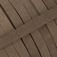 Lanière en cuir graissé Taupe de 10 mm (cuir Pull-Up) par mètre