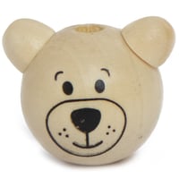 Wooden Bead Teddy 25 mm
