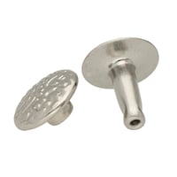 Silver Medium Textured Rivet
