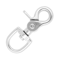 Chrome Plated Swivel eye Clip Carabiner 68 mm - Ø 17 mm