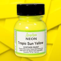 Tropic Sun Yellow - Angelus Neon Acrylic Leather Paint - 29.5 ml (1 oz.)