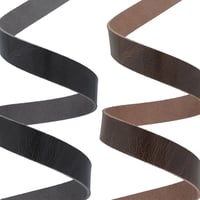  'Antique Glossy´  Pull-up leather strap - ca. 120 cm