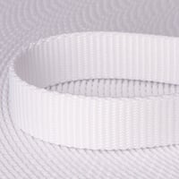 White 15mm Heavy Webbing