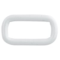 Square Ring 'Stainless Steel' White 25 x 4 mm