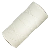 Weiß - 0,75 mm - Linhasita Gewachstes Polyester Cord (PE-3)