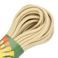 White & Gold Stripes Paracord 550 Type III - ca. 10 m