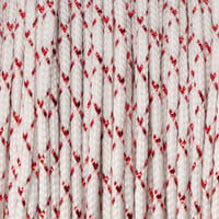 Metallic White & Red Metlon Tracers Paracord Type I