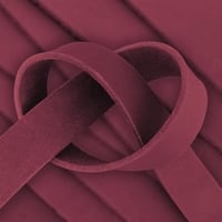 Wine 15 mm Greased Leather Strap (Pull-Up Leather) - Ca. 140 cm