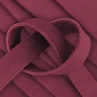 Wine 40 mm Greased Leather Strap (Pull-Up Leather) - ca. 140 cm
