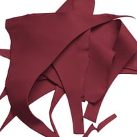'Wine' Greased Leather Scraps Sheet (750 g - 1 kg)