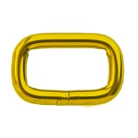 Square Ring 'Stainless Steel' Yellow 20 x 4 mm