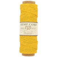 Yellow - 0.5 mm - Hemp Rope by Hemptique (62.5 meter)