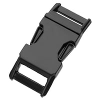 ZINC-MAX Zink Gewölbte Schnalle Schwarz  19 mm (3/4")