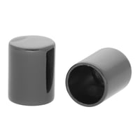 10 x 15 mm 'Gun Metal' Metal Cord End caps