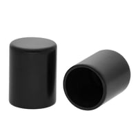 10 x 15 mm 'Black' Metal Cord End caps